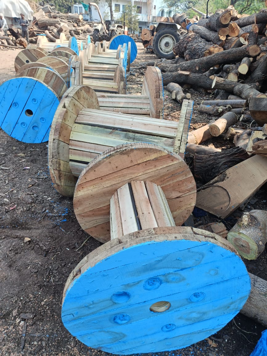 Factory wooden stock yard